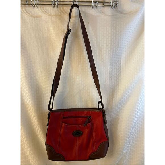 Boc Born shoulder bag red brown 12x9.5” faux leather - Picture 3 of 10